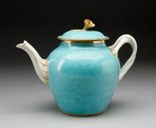 Teapot, Worcester, c. 1770. Creator: Royal Worcester