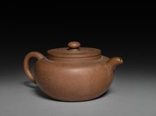 Teapot: Yixing ware, 1644-1911. Creator: Unknown
