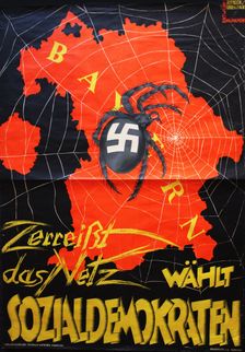 Tear up the network - Vote Social Democrats, 1932. Creator: Reiser, Carl (1877-1950)