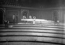 Tearing up floor of House of Reps., between c1910 and c1915. Creator: Bain News Service