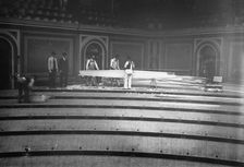 Tearing up floor of House of Reps., between c1910 and c1915. Creator: Bain News Service