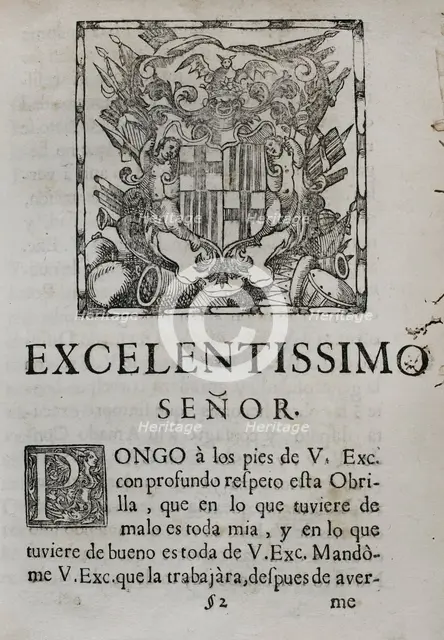 Tears of Love, shed by the eminent City of Barcelona... in the magnificent mourning...1701. Creator: Josep Rocaberti.