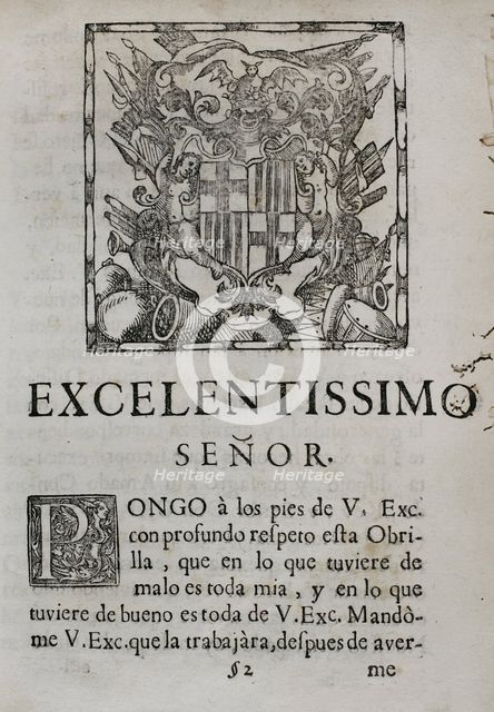 Tears of Love, shed by the eminent City of Barcelona... in the magnificent mourning...1701. Creator: Josep Rocaberti.