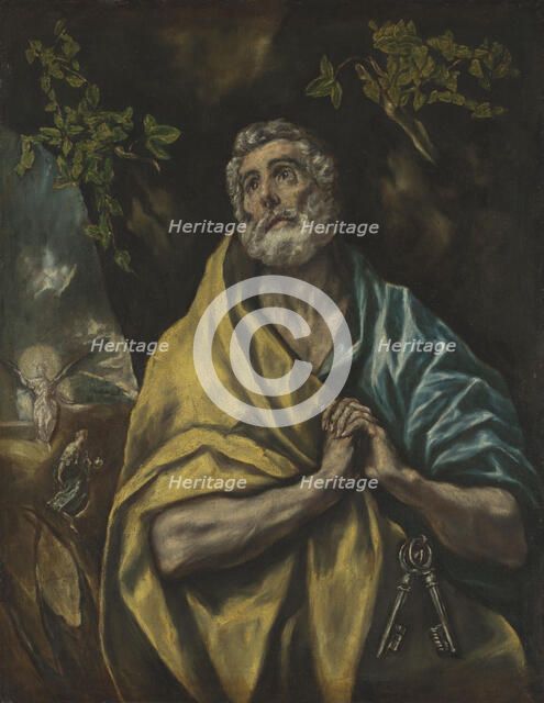 Tears of St. Peter, 1590s. Creator: El Greco.