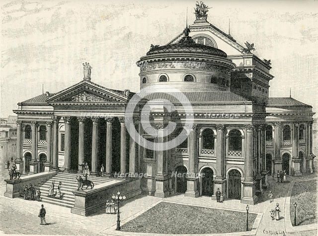 Teatro Massimo, Palermo, Second Half of the 19th century. Creator: Cornaglia, Carlo (active 1854-1899).