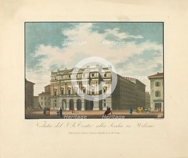 Teatro alla Scala, ca 1820.