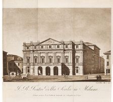Teatro alla Scala di Milano, 1819. Creator: Castellini, Giuseppe (active End of 18th-Early 19th cen.)