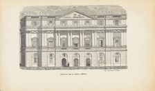 Teatro alla Scala in Milan, Mid of the 19th century. Creator: Renard, Edouard (1802-1857)