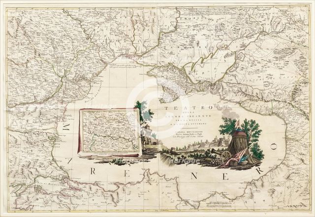 Teatro della Guerra presente tra la Russia e la Porta Ottomana, 1788. Creator: Zatta, Antonio (active 1757-1797).
