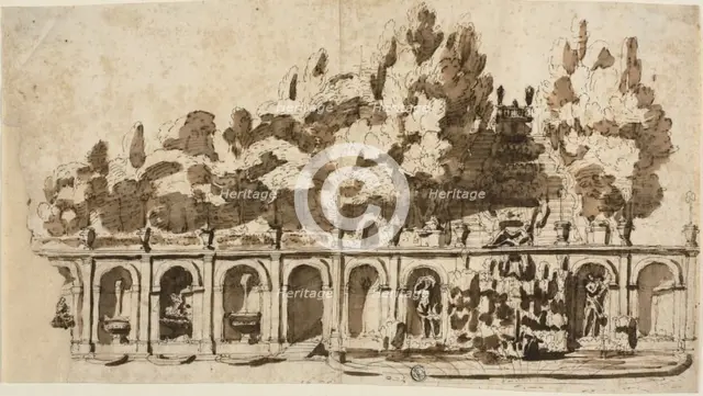 Teatro delle Acque, Villa Torlonia, Frascati, n.d. Creator: Unknown.