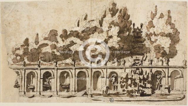 Teatro delle Acque, Villa Torlonia, Frascati, n.d. Creator: Unknown.