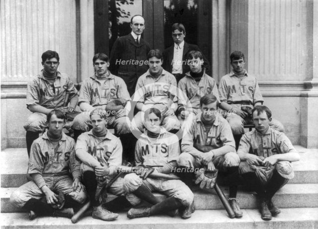 Tech Cadet Company- baseball team, between 1890 and 1950. Creator: Frances Benjamin Johnston.