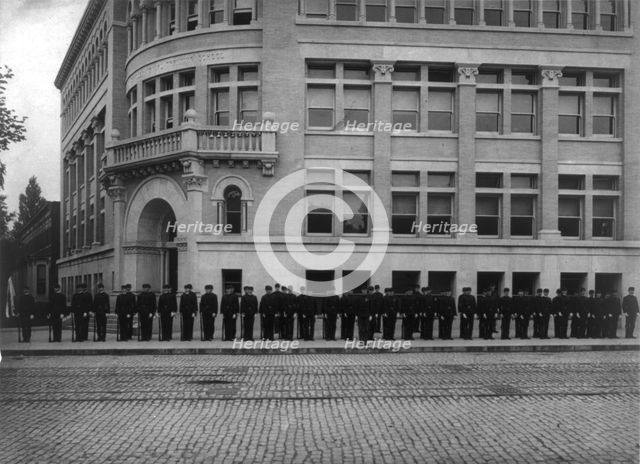 Tech Cadet Company, Washington, D.C., between 1890 and 1950. Creator: Frances Benjamin Johnston.