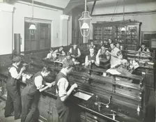 Technical instruction, Haselrigge Road School, Clapham, London, 1914