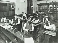Technical instruction, Haselrigge Road School, Clapham, London, 1914