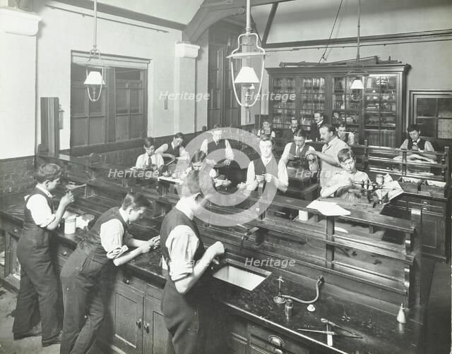 Technical instruction, Haselrigge Road School, Clapham, London, 1914. Artist: Unknown.
