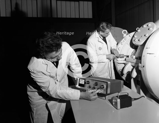 Technicians working at the Park Gate Iron & Steel Co, Rotherham, South Yorkshire, 1966. Artist: Michael Walters