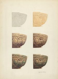 Technique Demo (Architectural Detail), 1935/1942. Creator: Raymond E. Noble