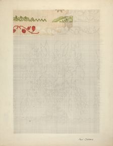 Technique Demo (Jacquard Coverlet), c. 1941. Creator: William Paul Childers