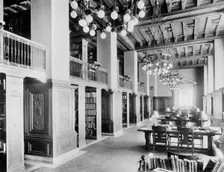 Technology library, the New York Public Library, c.between 1910 and 1920. Creator: Unknown