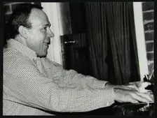 Ted Beament on piano at The Fairway, Welwyn Garden City, Hertfordshire, 28 November 1993. Creator: Denis Williams