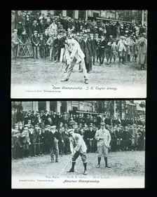 Tee shots from championships, 1895 and 1908. Creator: Unknown