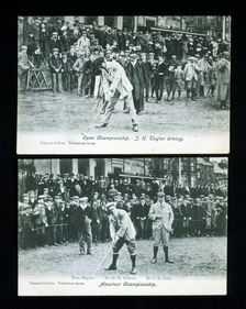 Tee shots from championships, 1895 and 1908. Creator: Unknown