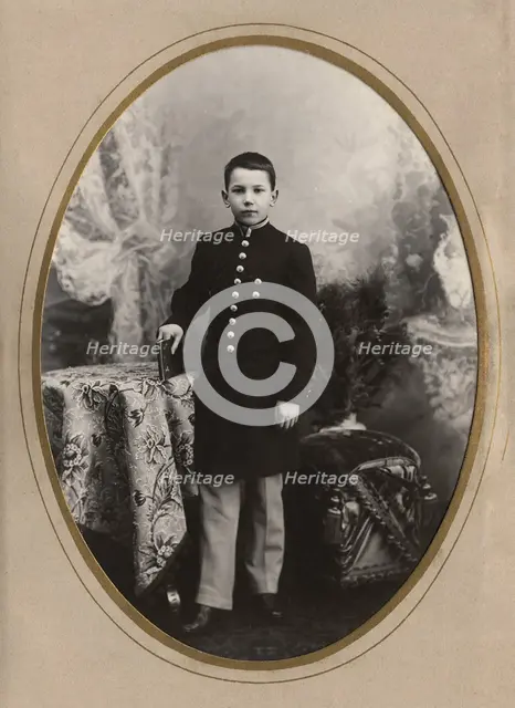 Teenage Boy in Uniform, late 19th cent - early 20th cent. Creator: IV Bulatov.