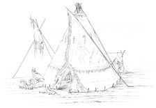 Teepee, 1841.Artist: Myers and Co