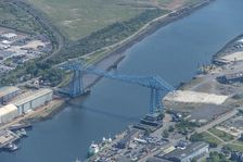 Tees Transporter Bridge, Middlesborough and Stockton-on-Tees, 2025. Creator: Robyn Andrews