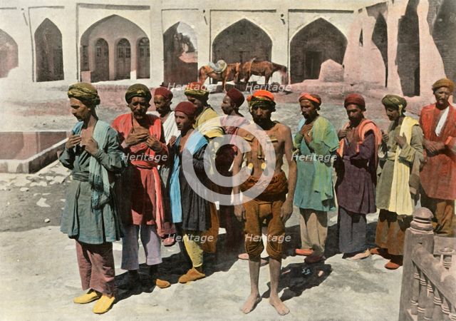 'Teheran. Procession De Derviches Martyrs', (Procession of Dervish Martyrs), 1900. Creator: Unknown.