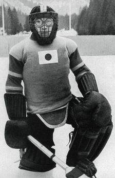 Teiji Homna, Japan ice hockey team, Winter Olympics, Garmisch-Partenkirchen, Germany, 1936