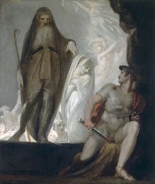 Teiresias foretells the future to Odysseus 1804-1810. Artist: Henry Fuseli