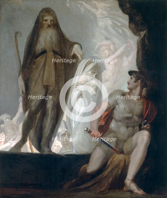 'Teiresias foretells the future to Odysseus', 1804-1810. Creator: Henry Fuseli.