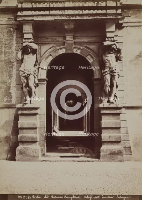 Telamon Portal, Palazzo Davia Bargellini, Bologna, between 1880-1890. Creator: Emilia.
