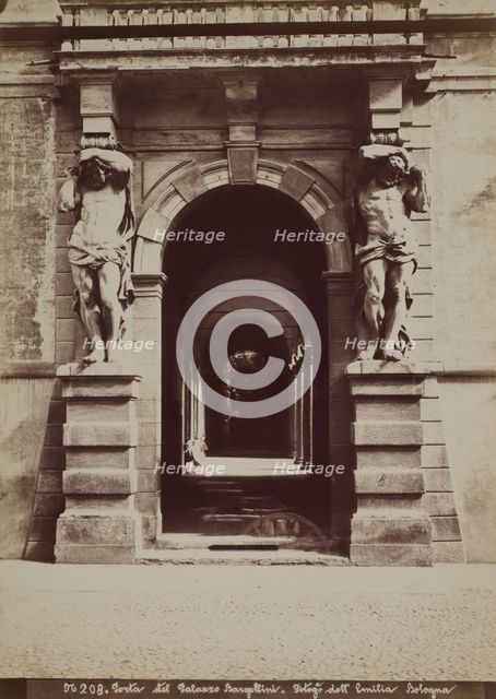 Telamon Portal, Palazzo Davia Bargellini, Bologna, between 1880-1890. Creator: Emilia.