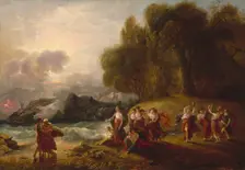Telemachus and Calypso, c. 1809. Creator: Benjamin West