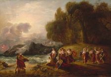 Telemachus and Calypso, c. 1809. Creator: Benjamin West