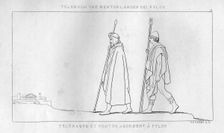 Telemachus and Mentor arrive at Pylos, c1833. Creator: Unknown