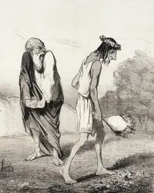 Télémaque ravagé par l'amour, 1842. Creator: Honore Daumier