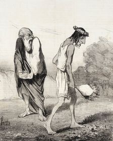 Télémaque ravagé par l'amour, 1842. Creator: Honore Daumier