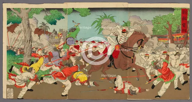 Telegram from Korea (Chosen denpo), 1894. Creator: Adachi Ginko.
