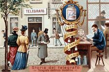 Telegraph office, c1900