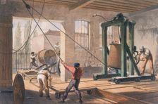 Telegraph wire at the Greenwich works, c1865. Creator: Unknown