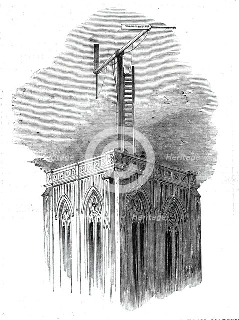 Telegraphing the Abstract of the Indian Mail from Marseilles to Paris, 1844. Creator: Unknown.