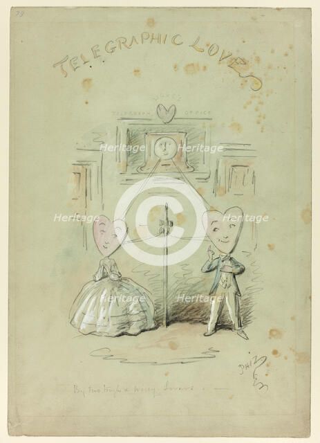 Telegraphic Love, n.d. Creator: Hablot Knight Browne.