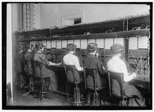 Telephone operators, between 1914 and 1917. Creator: Harris & Ewing