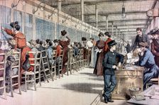 Telephone Exchange, Paris, 1904. Creator: Unknown