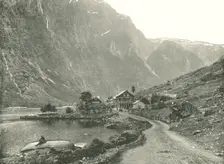 Telephone Station and Hotels, Gudvangen, Norway, 1895. Creator: Poulton & Co