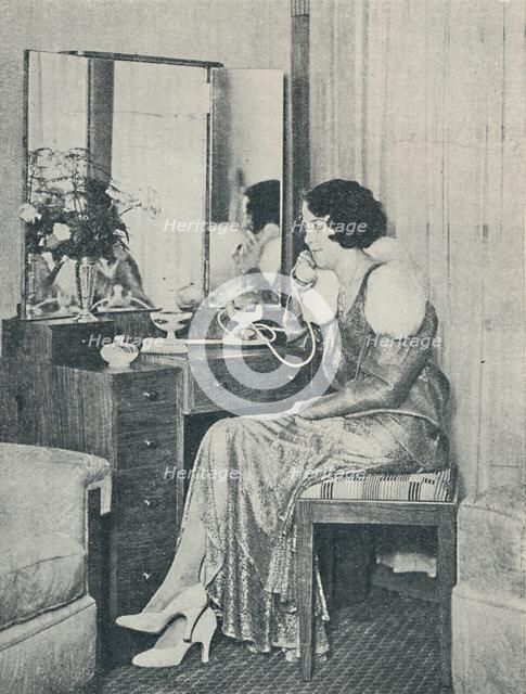 'Telephoning To The Shore from Mid-Ocean', 1936. Artist: Unknown.